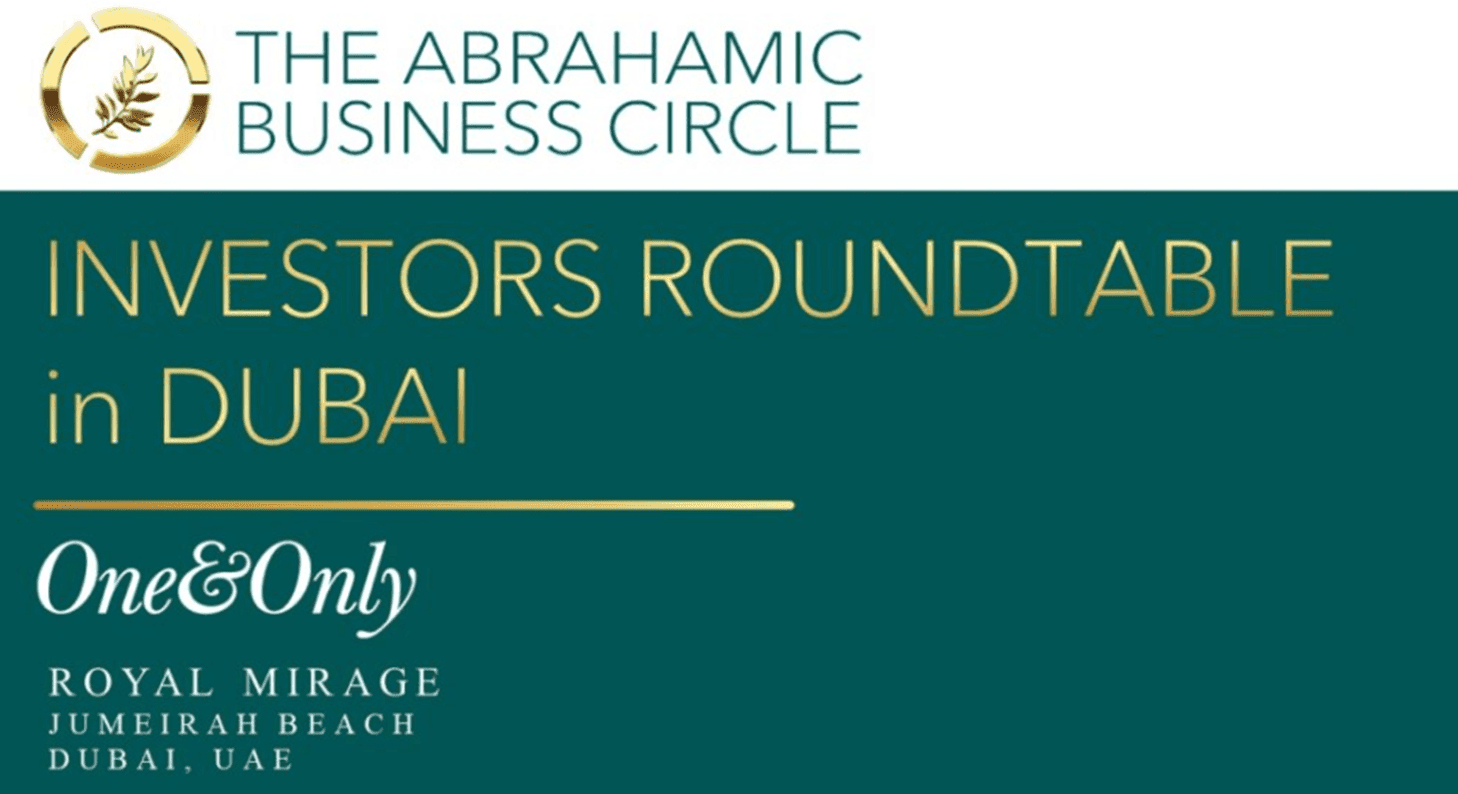 INVESTORS ROUNDTABLE in DUBAI